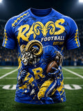 Men'S Football Game Print Casual T-Shirt