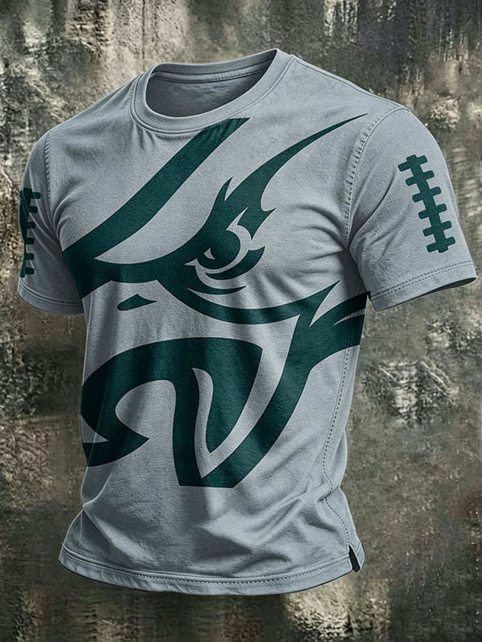Men'S Football Print  T-Shirt