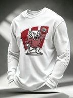 Men'S Football Printed Waffle T-Shirt