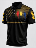 Men'S Football Printed Polo Shirts