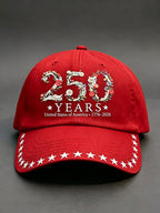 Unisex 250th Anniversary America 1776-2026 Flower Art Print Casual Hat