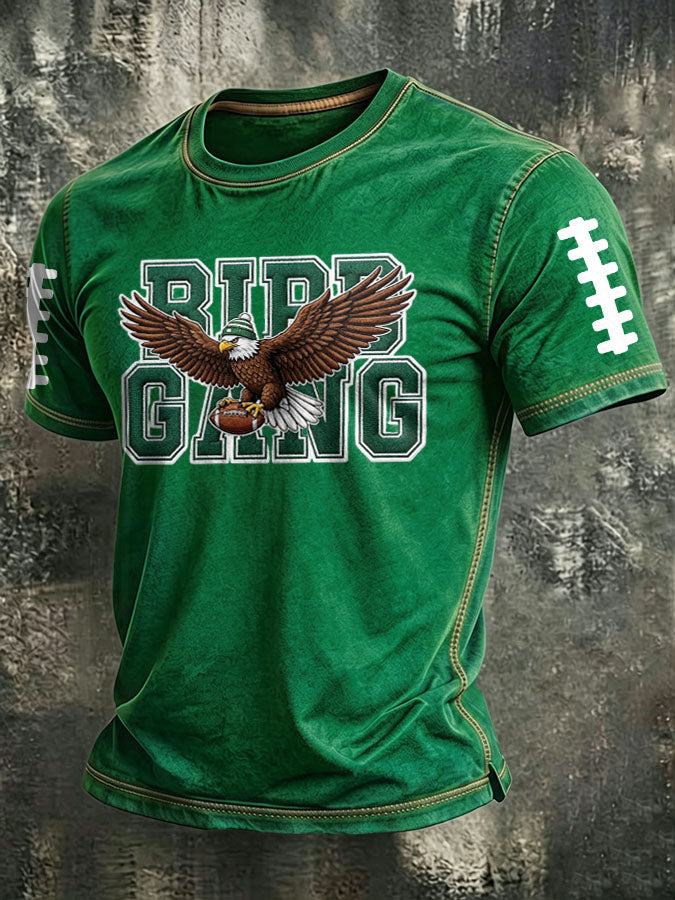 Men'S Football Print  T-Shirt