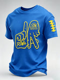 Men's Football Game Print Casual Tee