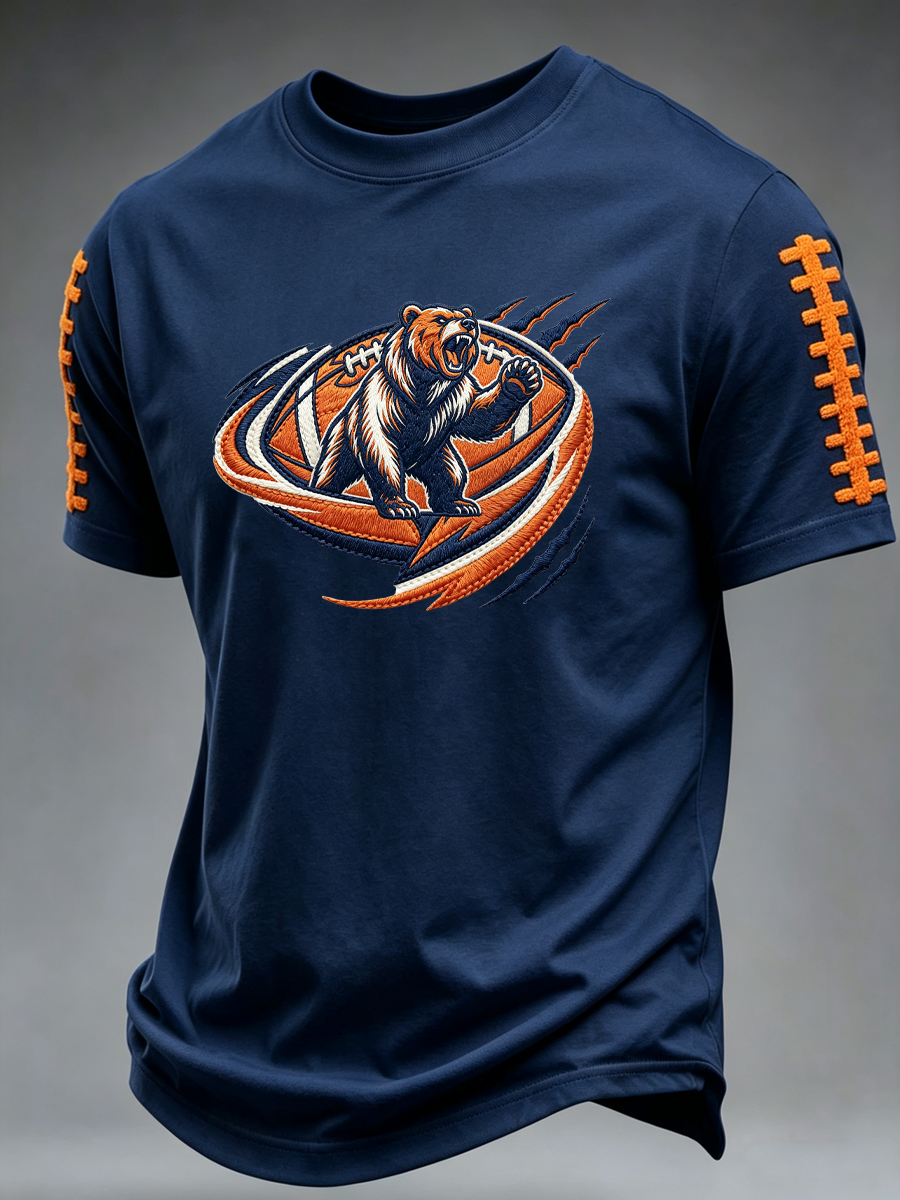 Men'S Rugby Fan Printed Casual T-Shirt