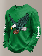 Men's Football print waffle T-shirt