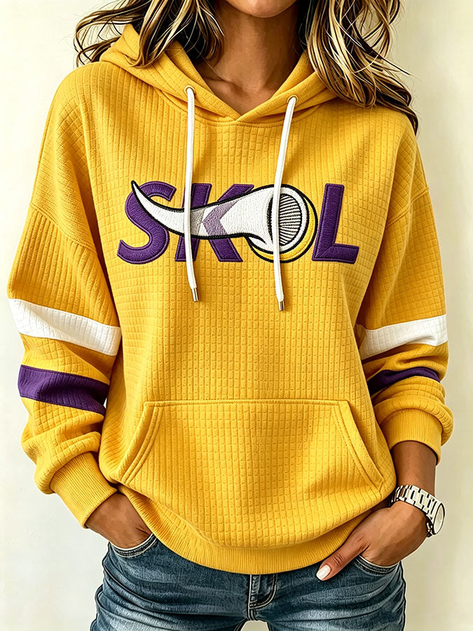 Women's Football Print Sweatshirt
