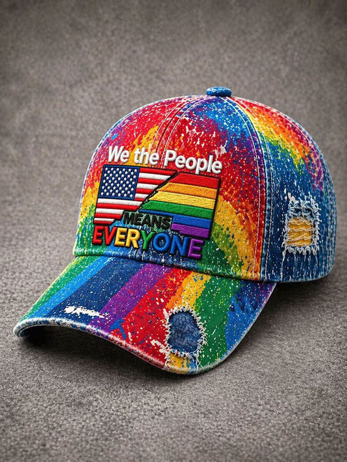 Unisex Pride Month Printed Washed Hat