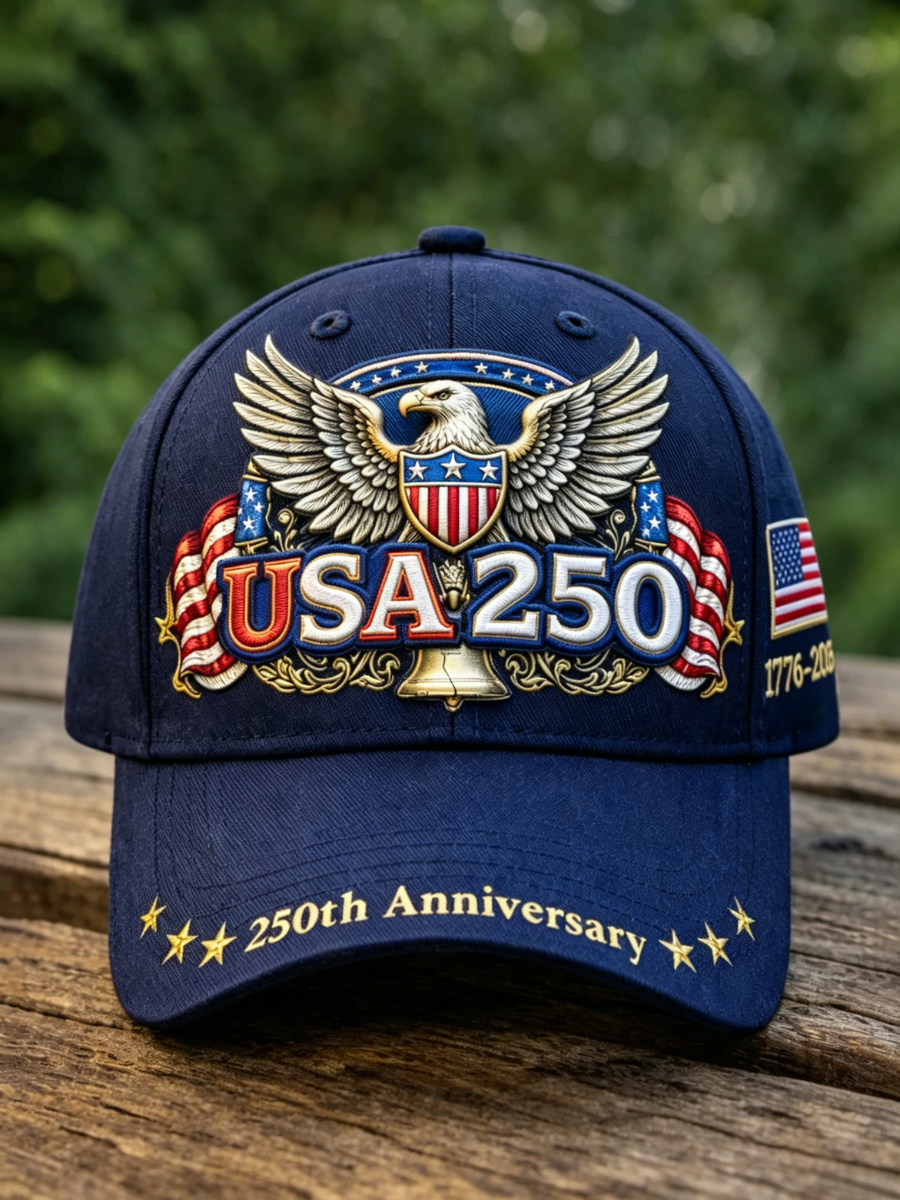 Unisex 250Th Anniversary Printed Baseball Hat