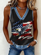 Women'S 250 Years  Printed Casual Vest