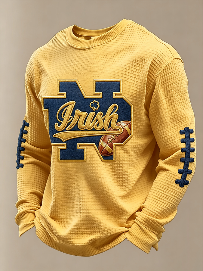 Men'S Rugby Printed Waffle T-Shirt