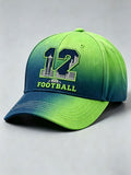 Neutral football printed casual hat