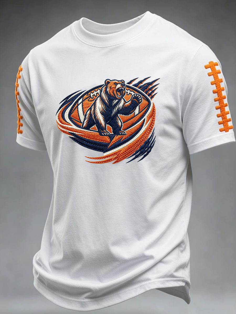 Men'S Rugby Fan Printed Casual T-Shirt