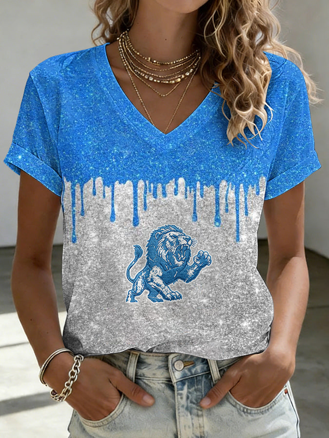 Women's Football Printed Casual Sweatshirt