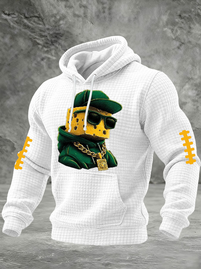Men'S Football Printed Casual Hoodie