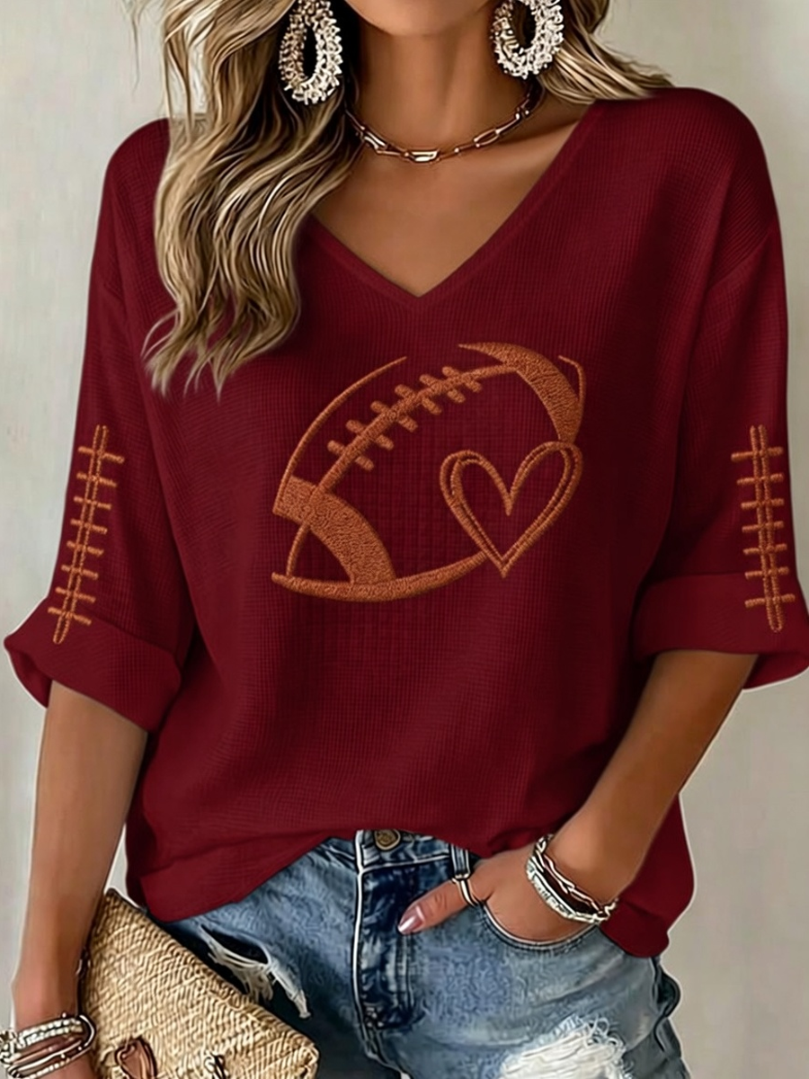 Women'S Sorry Cant Football Bye Print T-Shirt