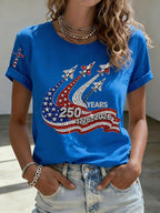 Women'S Casual Patriotic T-Shirt