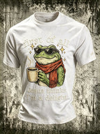Men's Fun Frog-Print Top