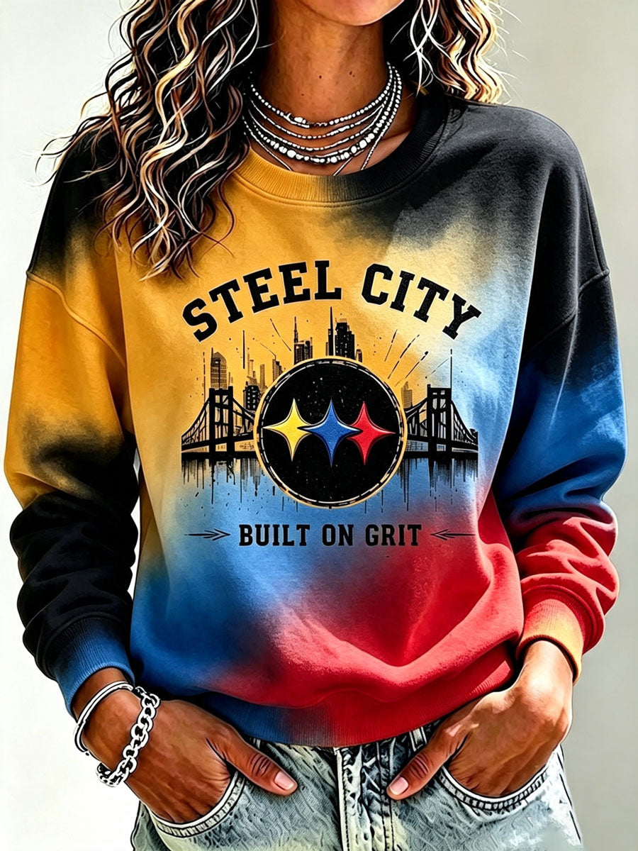 Women's Football Printed Casual Sweatshirt