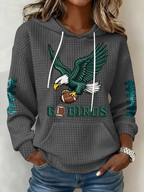 Women's Football Print Sweatshirt