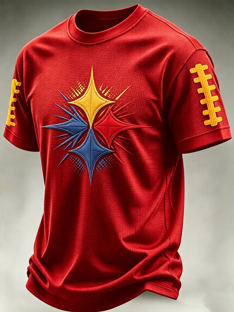 Men'S Football Fan Waffle T-Shirt