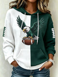 Women'S Football Hometown Team Fan Enthusiast Print Sweatshirt