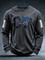 Men's Football print waffle T-shirt