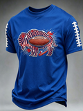 Men'S Football Printed Casual T-Shirt