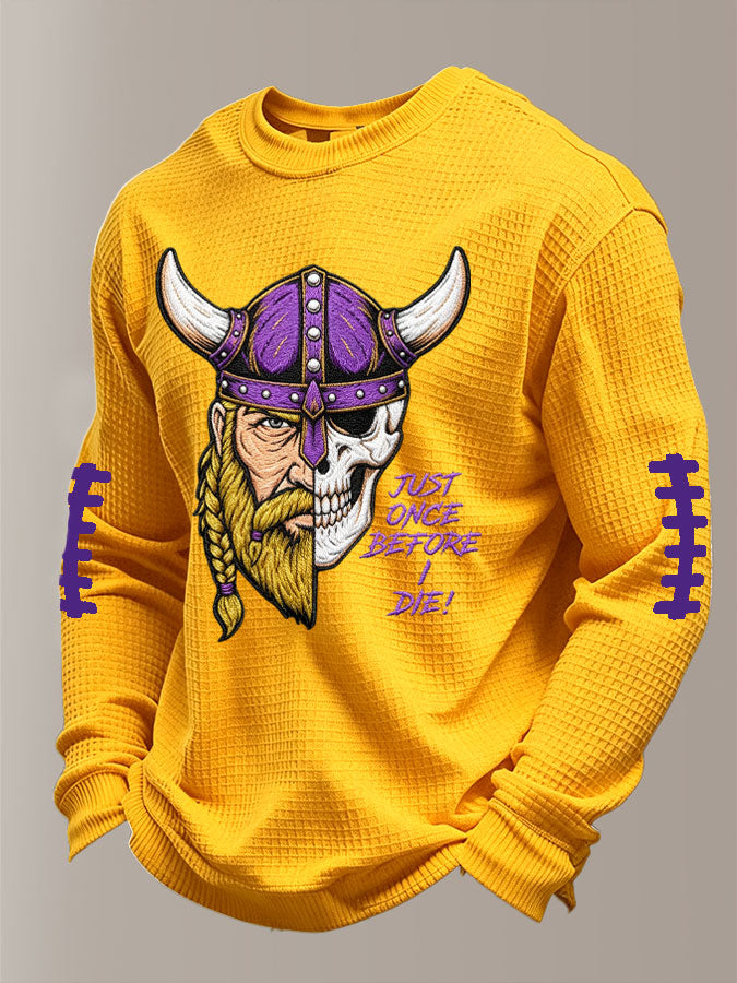 Men'S Football  Printed Waffle T-Shirt