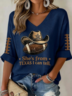 Women'S Retro Rugby Waffle T-Shirt