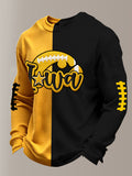Men'S Football  Printed Waffle T-Shirt