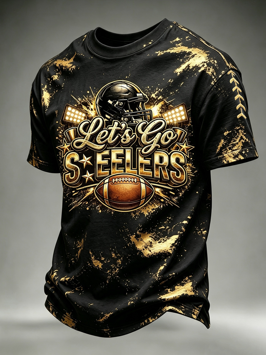 Men'S Football Fan Waffle T-Shirt