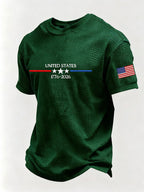 Men'S American Flag Commemorative 250Th Anniversary Classic Pattern Short Sleeve T-Shirt