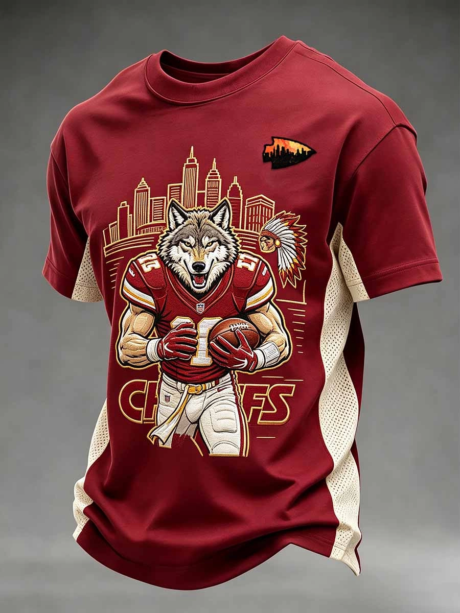 Men'S Football Fan Printed T-Shirt