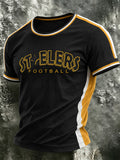 Men's Football Printed Short Sleeved T-Shirt