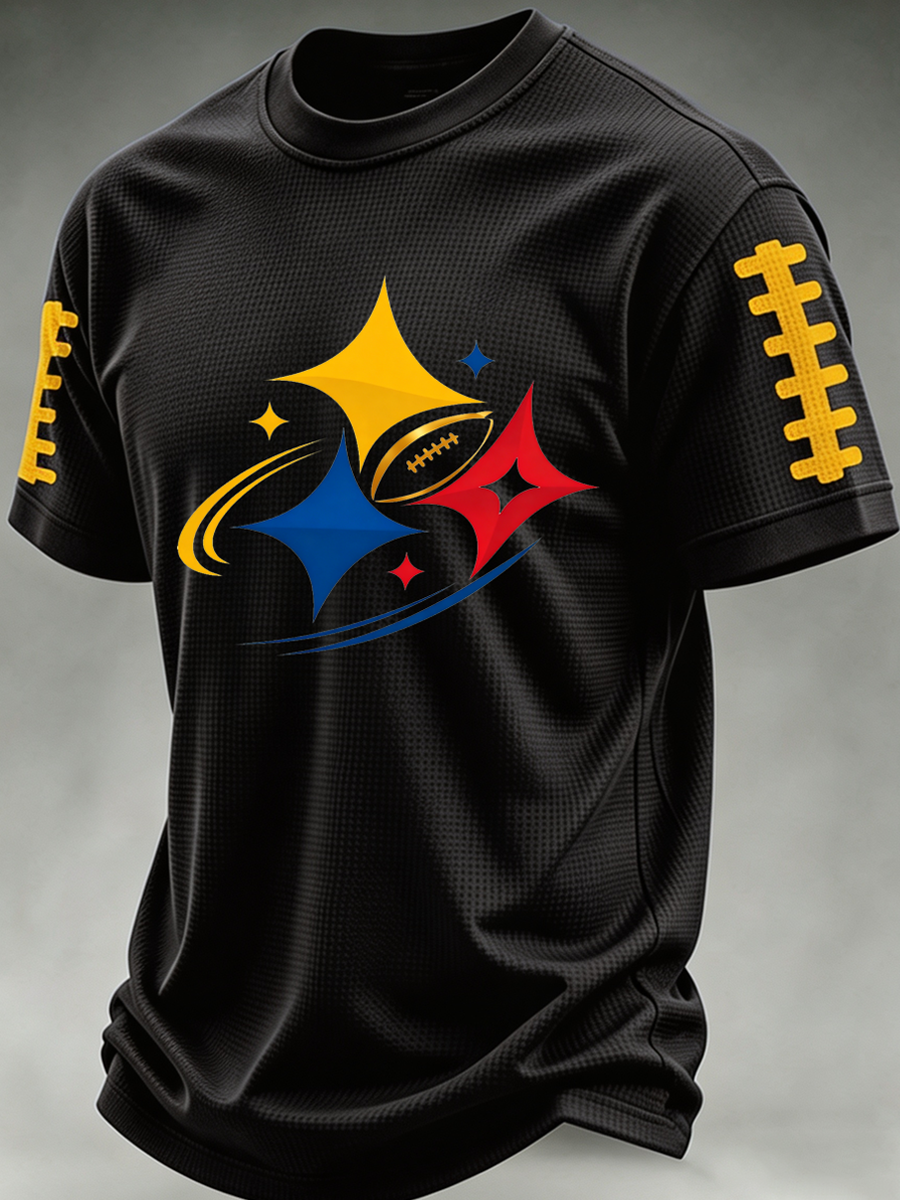 Men'S Football Fan Waffle T-Shirt