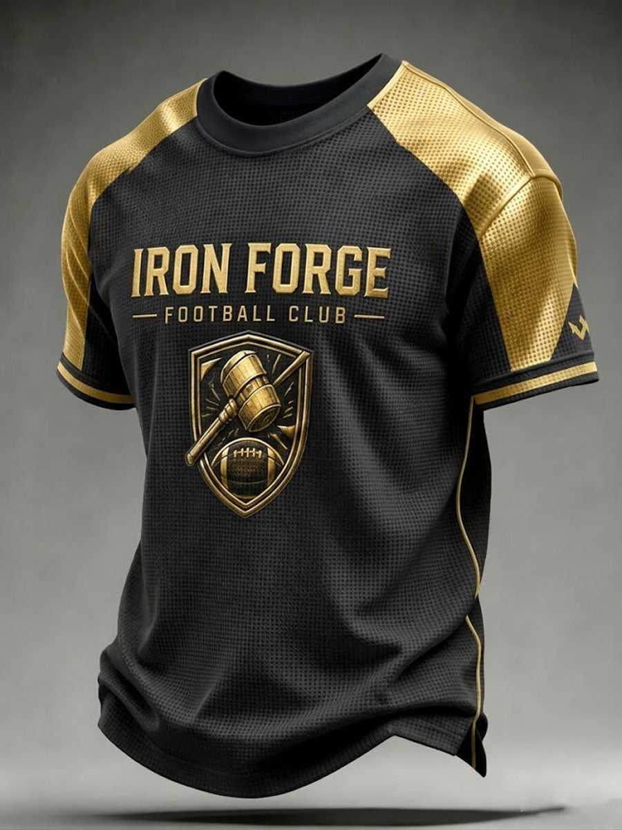 Men'S Football Fan Waffle T-Shirt
