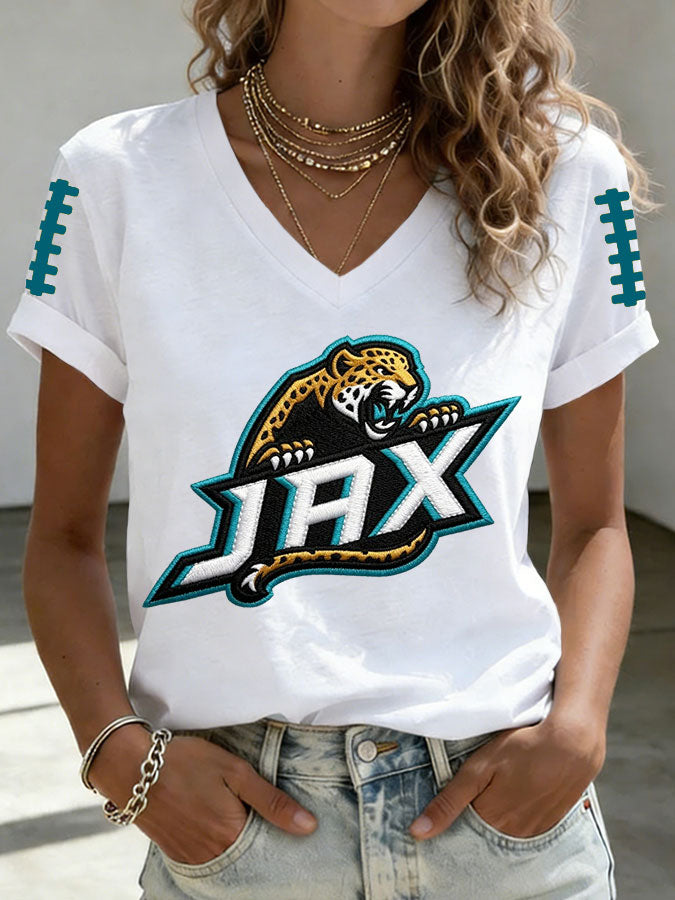 Women'S Football Print Short-Sleeve T-Shirt