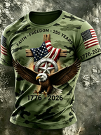 Men's Retro Faith 250th Anniversary American Short-Sleeve T-Shirt