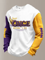 Men'S Football  Printed Waffle T-Shirt