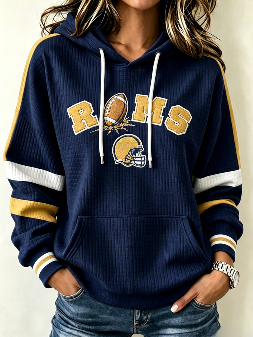 Women's Football Print Sweatshirt