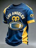 Men'S Football Fan Print Casual T-Shirt