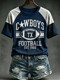 Women's Football Printed Casual T-Shirt