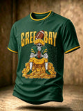 Men'S Football Fan Printed T-Shirt