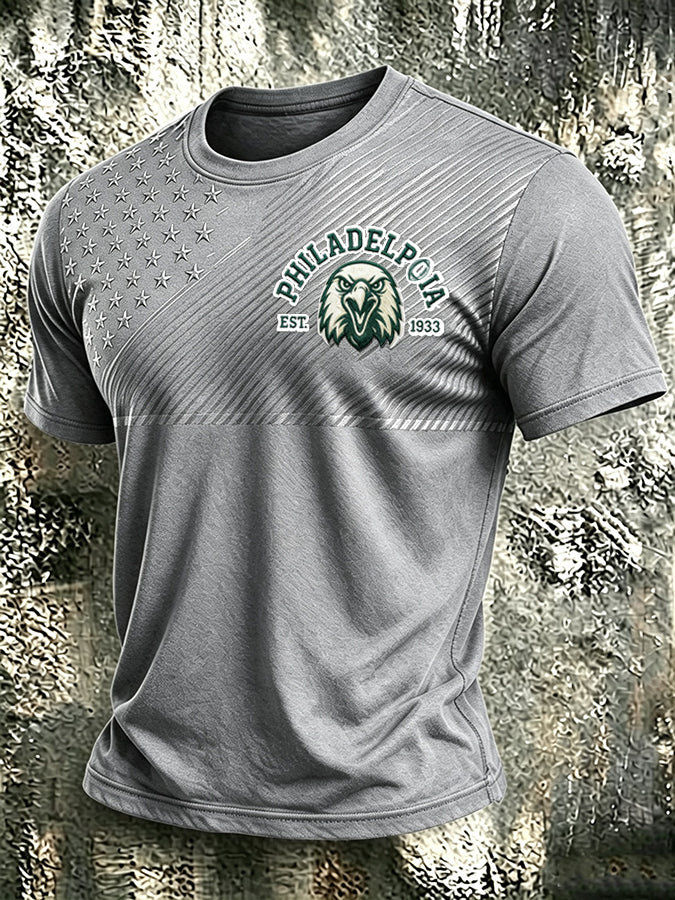 Men's Football Printed Short-Sleeve T-Shirt