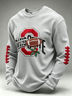 Men'S Rugby Printed Waffle T-Shirt