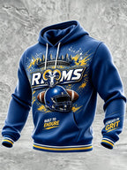 Men'S Football Game Printed Casual Hoodie