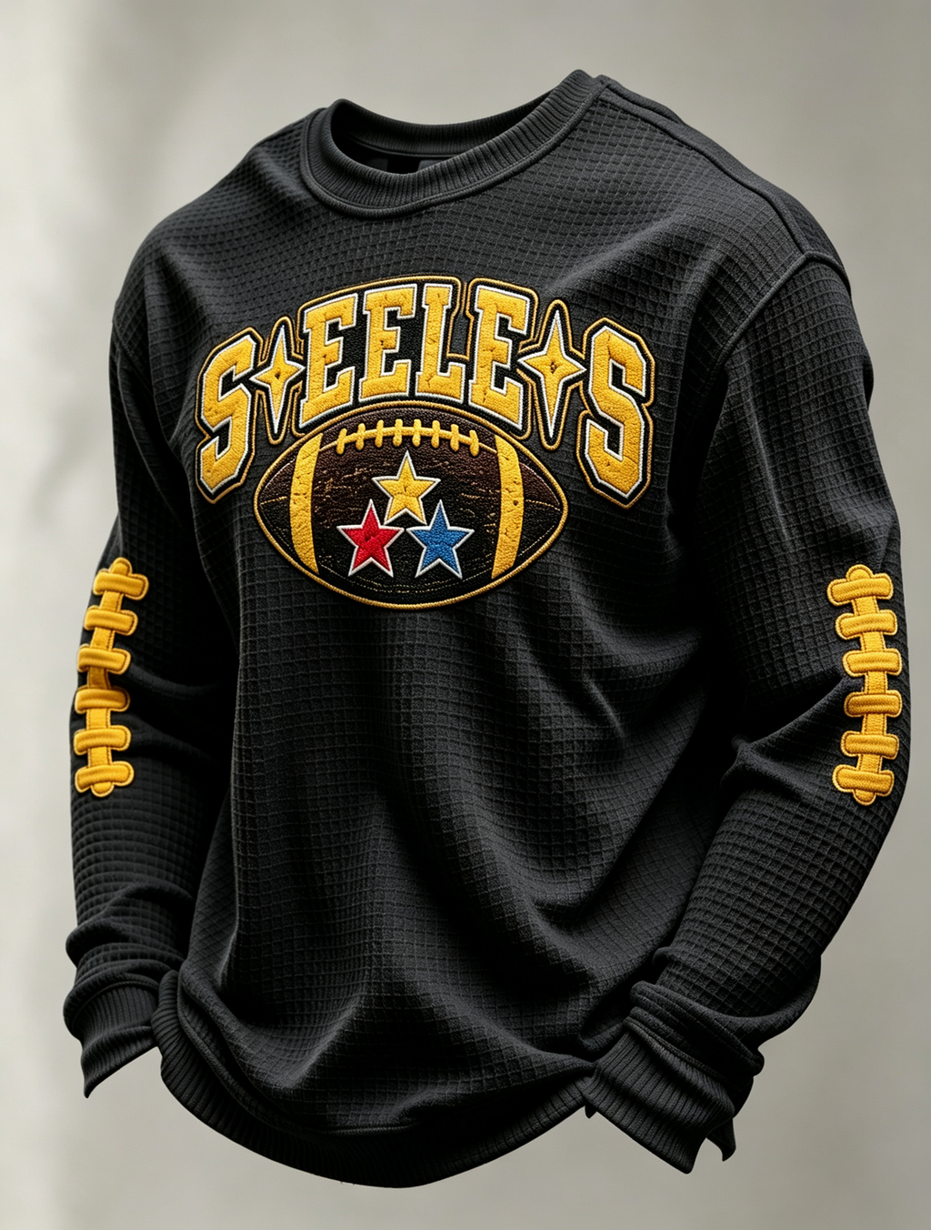 Men'S Football Printed Waffle T-Shirt