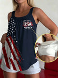 250Th Anniversary Flag Printed Tank Top Of The United States