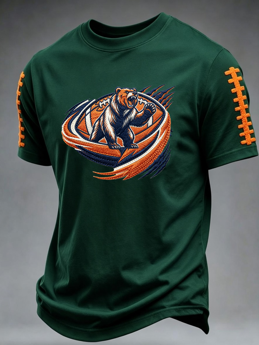 Men'S Rugby Fan Printed Casual T-Shirt