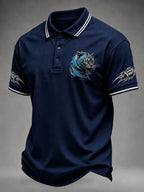 Men'S Sports Football Polo Shirt
